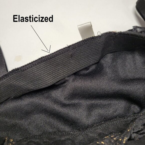 Spaghetti Strap Gold And Black Frilly Dress Sizes XS   S   M - Picture 5 of 7